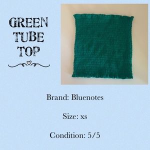Green tube top